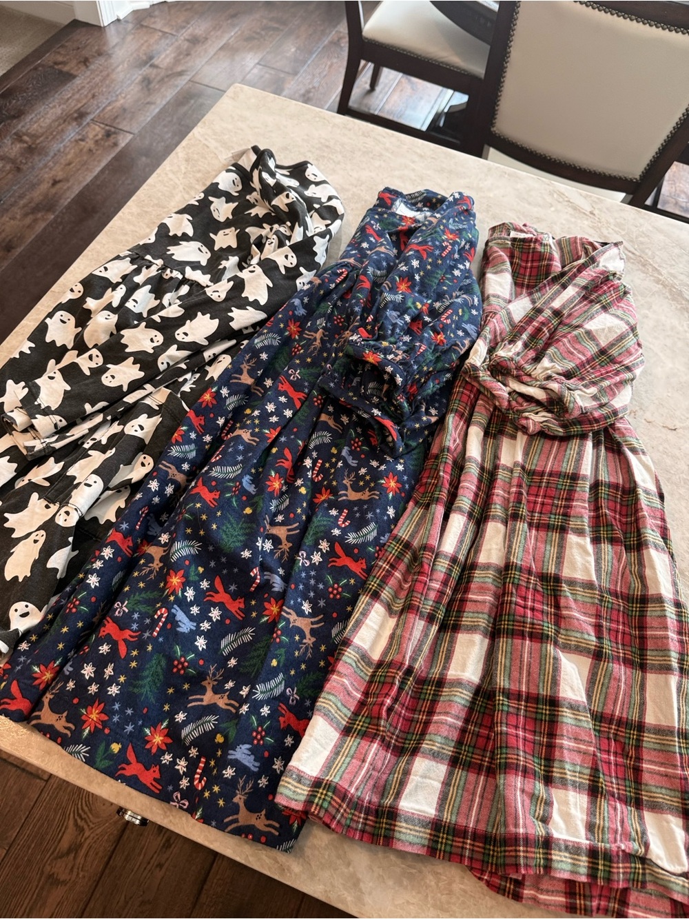 Set of 3 Hanna Andersson dresses, size 12